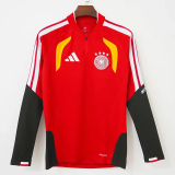 2026-27 Germany Red Top Half Pull Tracksuit (半拉上衣)