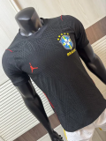 2026-27 Brazil Black Player Version Training shirts (红飞人标)