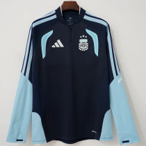 2026-27 Argentina Royal blue Top Half Pull Tracksuit (半拉上衣)