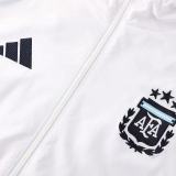 25-26 Argentina White Windbreaker Suit (Hoodie)(风衣套装)