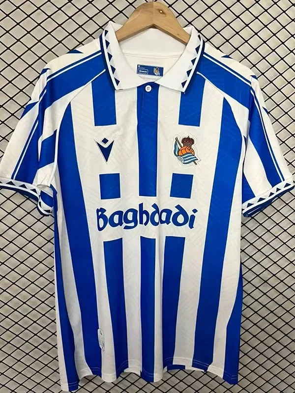 25-26 Real White Blue Sociedad Special Edition Fans Soccer Jersey
