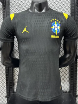 2026-27 Brazil Black Player Version Training shirts (黄飞人标)