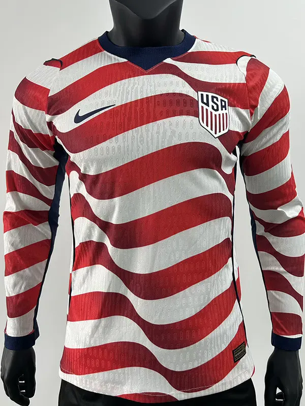 2026-27 USA Home Long Sleeve Player Version Soccer Jersey (长袖球员)