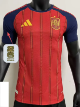2026-27 Spain Home Player Version Soccer Jersey (Right-Arm Patch)