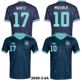 2026-27 Germany Away Player Version Soccer Jersey (Right-Arm Patch)