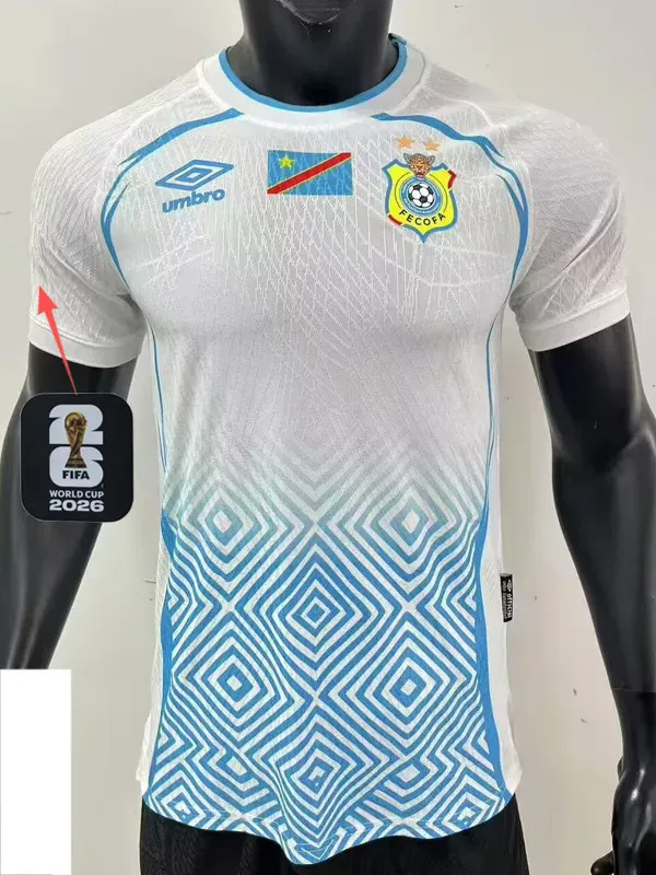 2026-27 DR Congo Away Player Version Soccer Jersey (Right-Arm Patch)
