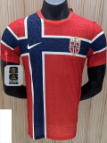 2026-27 Norway Home Player Version Soccer Jersey (Right-Arm Patch)