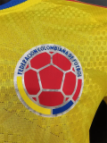 2026-27 Colombia Home Player Version Soccer Jersey (Right-Arm Patch)