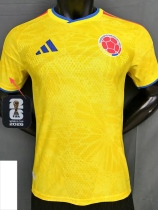 2026-27 Colombia Home Player Version Soccer Jersey (Right-Arm Patch)