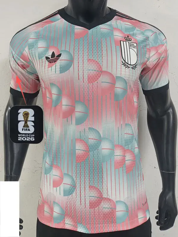 2026-27 Belgium Away Player Version Soccer Jersey (Right-Arm Patch)