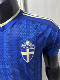 2026-27 Sweden Away Player Version Soccer Jersey (Right-Arm Patch)