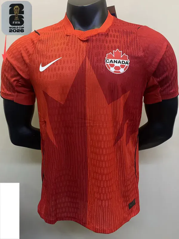 2026-27 Canada Home Player Version Soccer Jersey (Right-Arm Patch)
