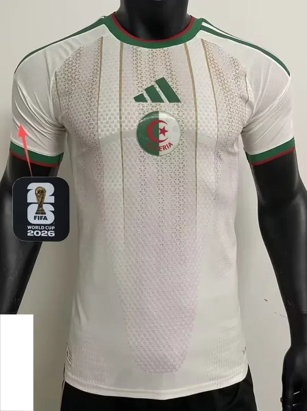2026-27 Algeria Home Player Version Soccer Jersey (Right-Arm Patch) (无星)