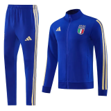2026-27 Italy Fancy blue Jacket Tracksuit #01