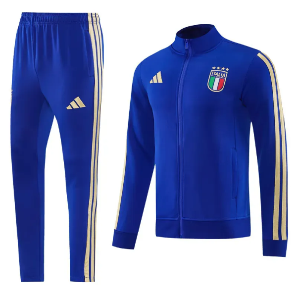 2026-27 Italy Fancy blue Jacket Tracksuit #01