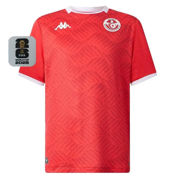 2026-27 Tunisia Home Fans Soccer Jersey (Right-Arm Patch)