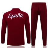 2026-27 Spain Brown Red Half Pull Tracksuit #B26036(半拉链)