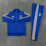 2026-27 Italy Fancy blue Jacket Tracksuit #01