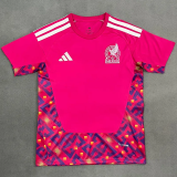 2026-27 Mexico Pink Red Goalkeeper Fans Soccer Jersey