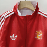 2026-27 Spain Red & White Double Sided Windbreaker (双面风衣)