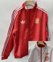2026-27 Spain Red & White Double Sided Windbreaker (双面风衣)