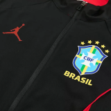 2026-27 Brazil Black Windbreaker Suit (风衣套装)