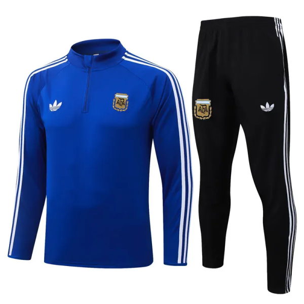 2026-27 Argentina Fancy blue Half Pull Tracksuit #B26037(半拉链)