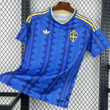 2026-27 Sweden Away Fans Soccer Jersey (Right-Arm Patch)