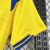 2026-27 Sweden Home Fans Soccer Jersey (Right-Arm Patch)