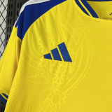2026-27 Sweden Home Fans Soccer Jersey (Right-Arm Patch)