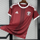 2026-27 Qatar Home Fans Soccer Jersey (Right-Arm Patch)
