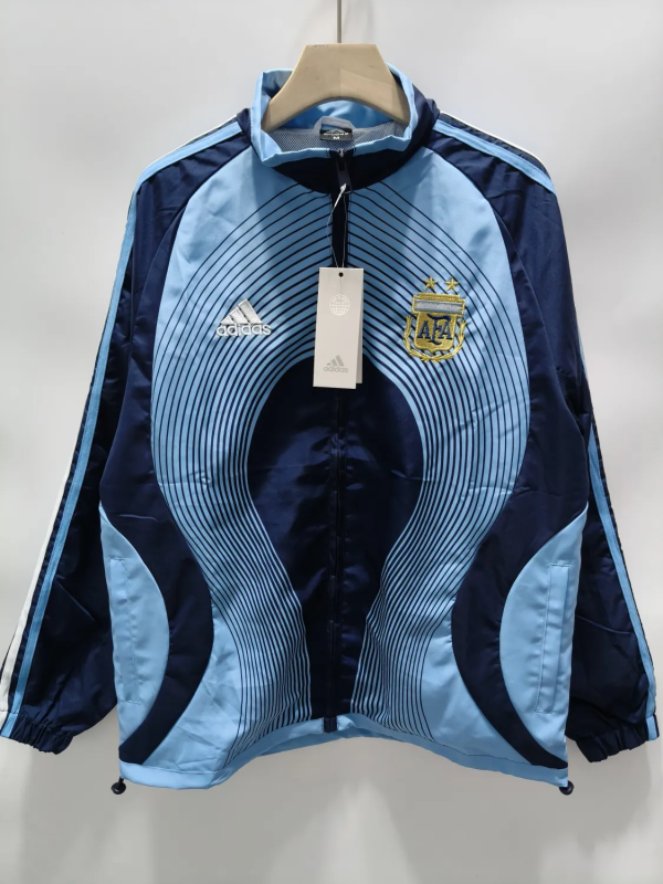 2006 Argentina Royal Blue Retro Windbreaker