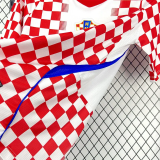 2026-27 Croatia Home Fans Soccer Jersey (Right-Arm Patch)