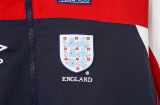 1998 England Royal blue Retro Windbreaker