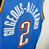 22-23 OKC Thunder GILGEOUS-ALEXANDER #2 Blue Top Quality Hot Pressing NBA Jersey