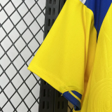 2026-27 Sweden Home Fans Soccer Jersey (Right-Arm Patch)