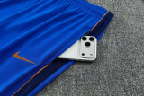 2026-27 France Fancy blue Half Pull Tracksuit (半拉链)