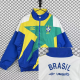 1993-1994 Brazil Blue white Retro Windbreaker
