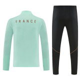 2026-27 France Light green Half Pull Tracksuit (半拉链)