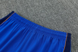 2026-27 France Fancy blue Half Pull Tracksuit (半拉链)