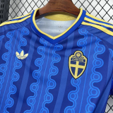 2026-27 Sweden Away Fans Soccer Jersey (Right-Arm Patch)