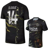 25-26 PSG Jordan Night Edition D.Doué #14 Labubu Print Fans Soccer jersey