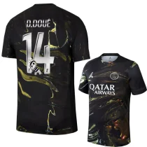25-26 PSG Jordan Night Edition D.Doué #14 Labubu Print Fans Soccer jersey