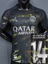 25-26 PSG Jordan Night Edition D.Doué #14 Labubu Print Player Version Soccer jersey