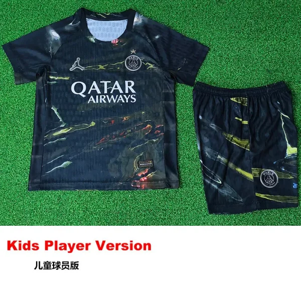 25-26 PSG Jordan Night Edition Kids Player Version Soccer Jersey (球员童装)
