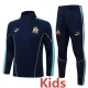 25-26 Marseille Royal blue Kids Half Pull Tracksuit #E25237(童装)(半拉链)