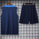25-26 PSG Royal blue Tank top and shorts suit