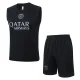 25-26 PSG Jordan Black Tank top and shorts suit #D25278