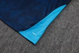 25-26 Marseille Royal blue Kids Half Pull Tracksuit #E25197(童装)(半拉链)