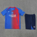 25-26 PSG Blue red Training Short Suit